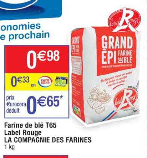 farine de blé t65 label rouge la compangie des farines