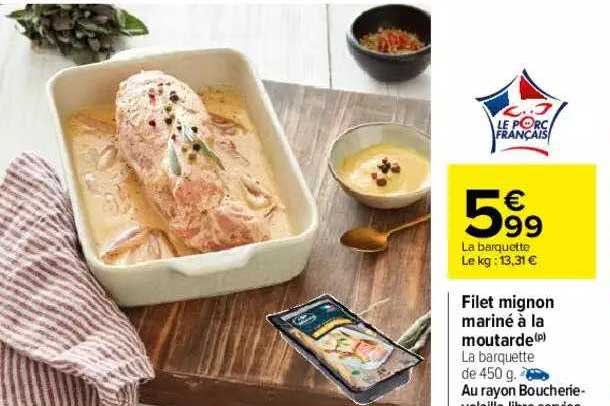 Filet Mignon Mariné à La Moutarde