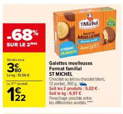 Galettes Moelleuses Format Familial St Michel