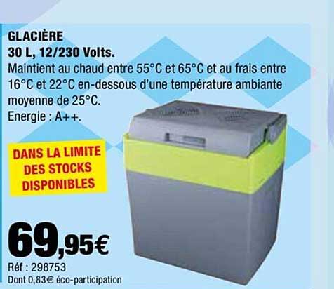 glacière 30 l 12 230 volts