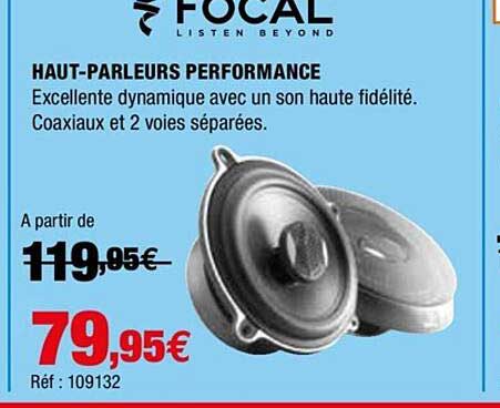 haut-parleurs performance focal