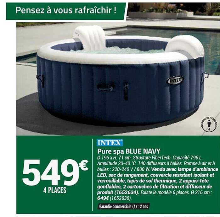 intex pure spa blue navy