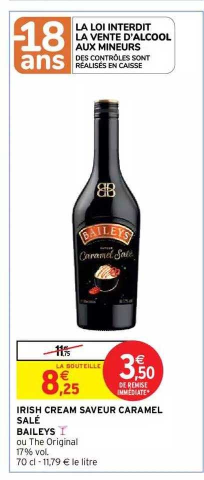 irish cream saveur caramel salé baileys