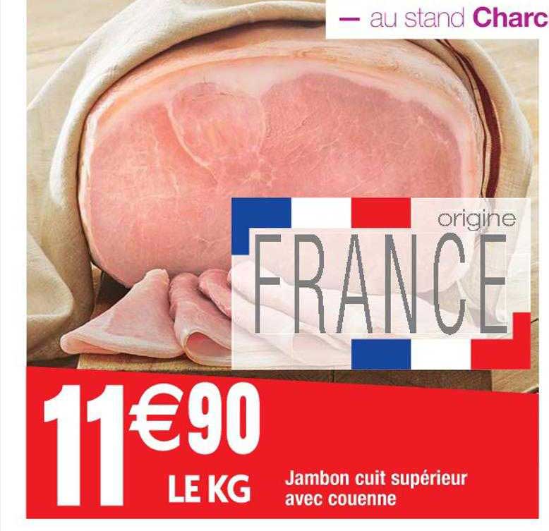 jambo cuit supérieur avec couenne