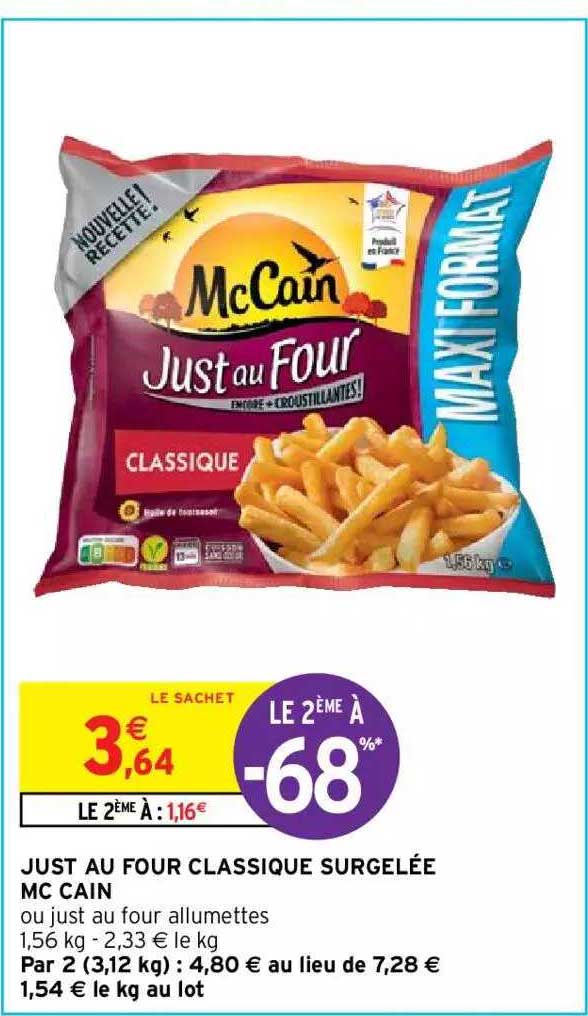 Just Au Four Classique Surgelée Mc Cain