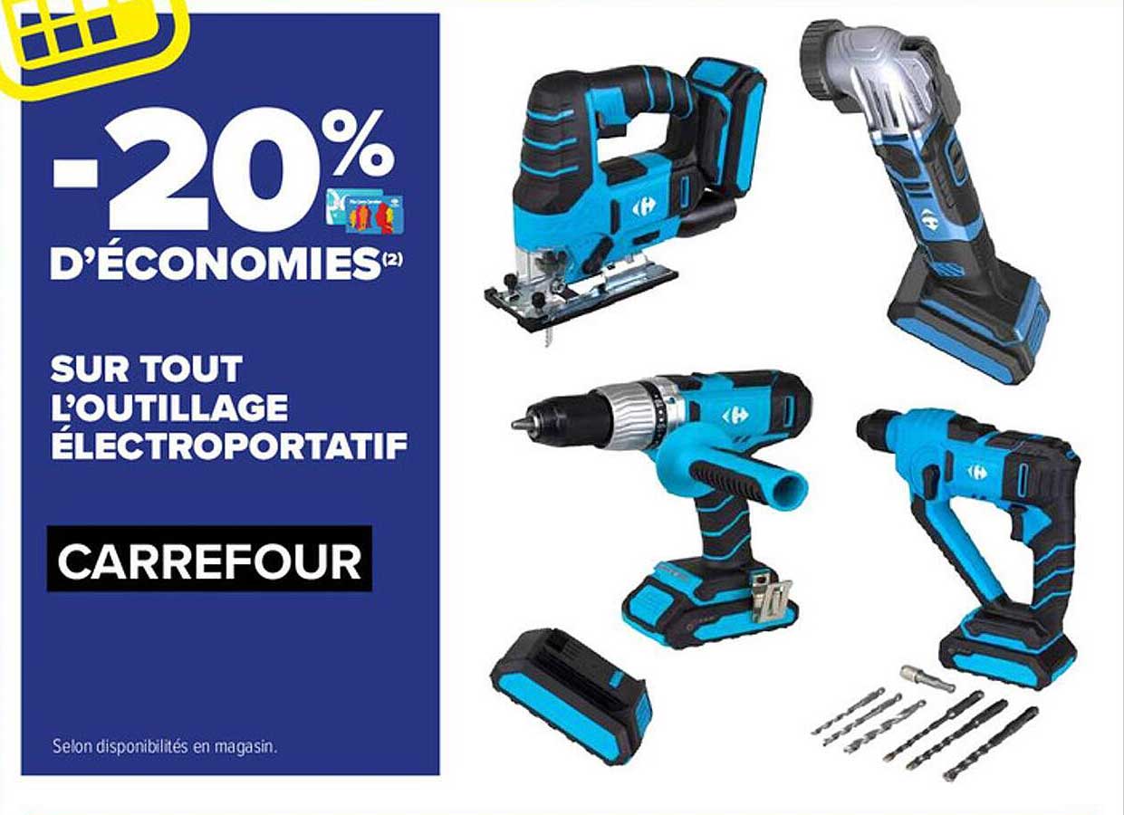 l'outillage électroportatif carrefour