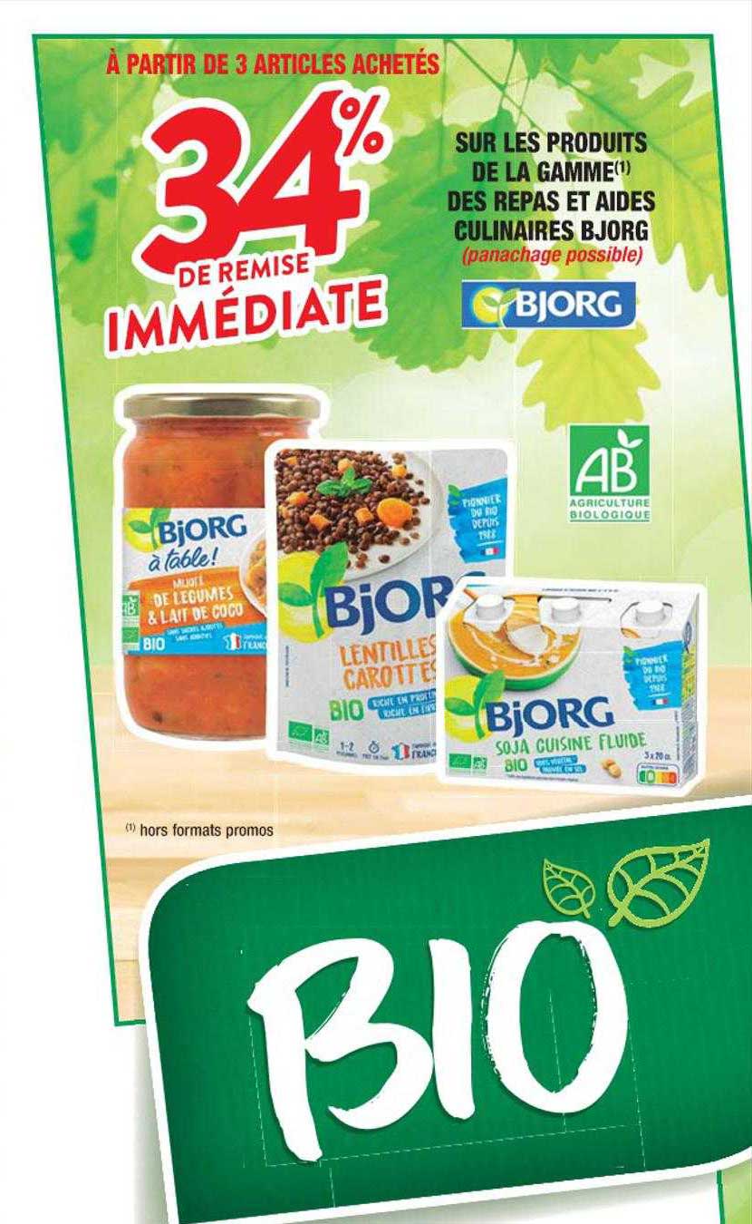 la gamme des repas et aides culinaires bjorg