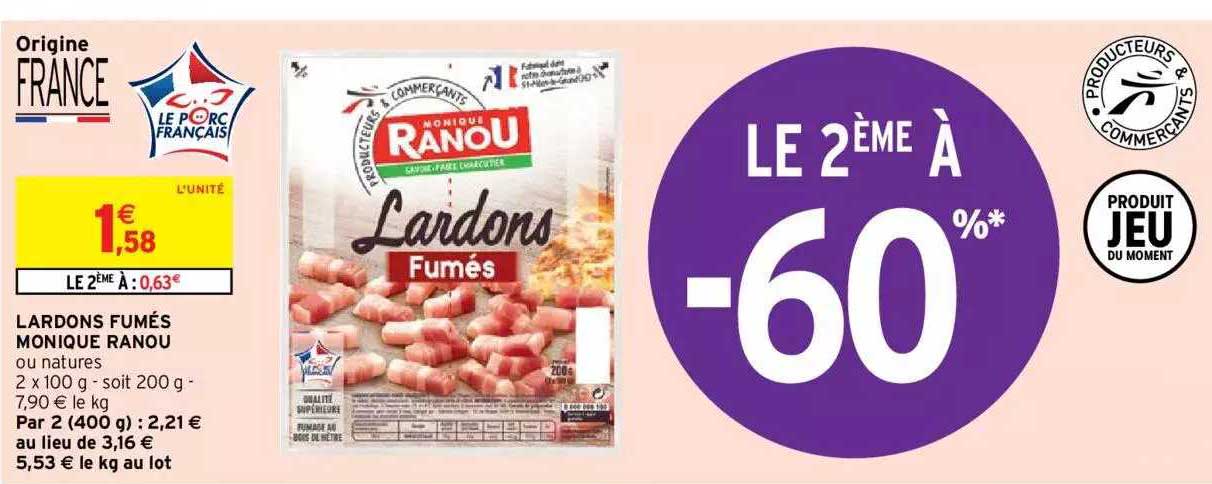 lardons fumés monique ranou