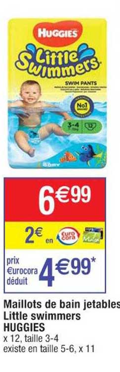 maillots de bain jetables little swimmers huggies