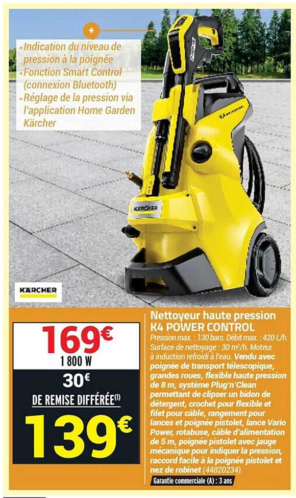 nettoyeur haute pression k4 power control