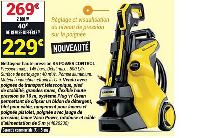 nettoyeur haute pression k5 power control