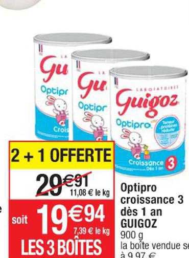 Optipro Croissance 3 Dès 1 An Guigoz