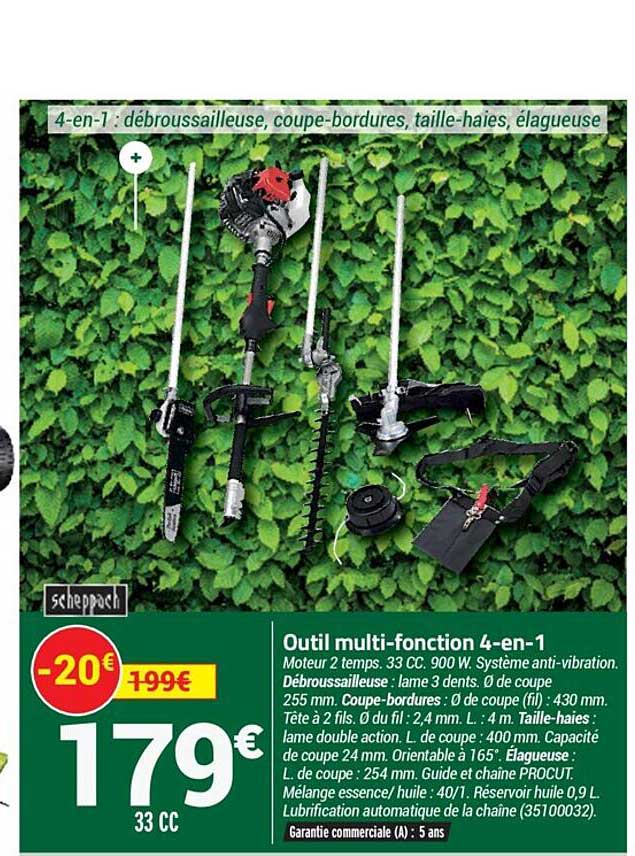 Outil Multi-fonction 4-en-1 Scheppach