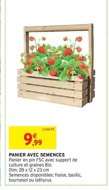 Panier Avec Semences