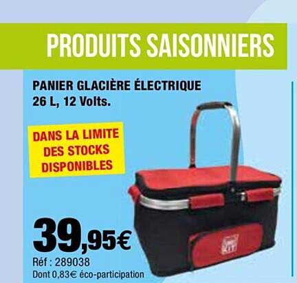 Panier Glacière électrique 26 L