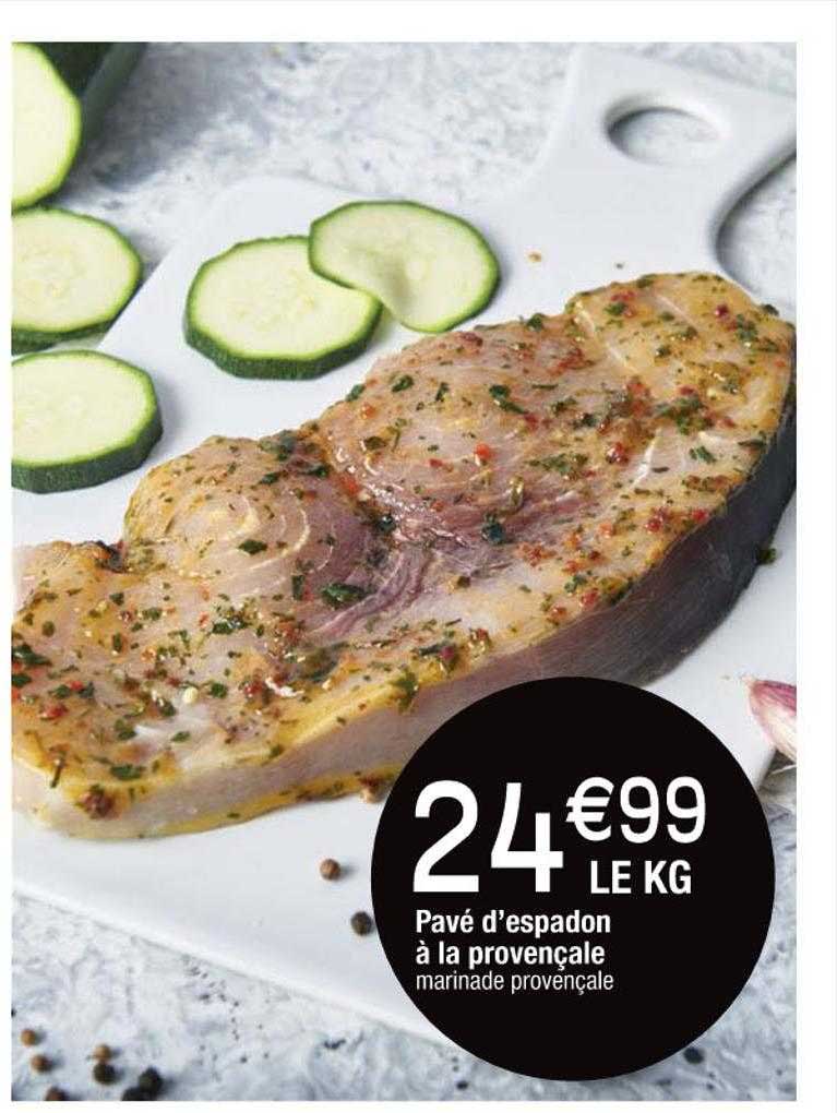 pavés d'espadon à la provençale