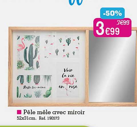 pêle mêle avec miroir