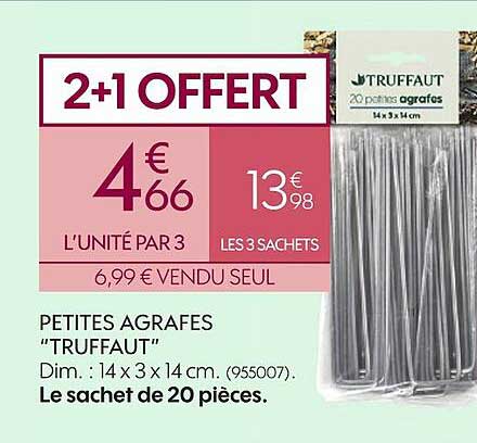 petites agrafes "truffaut"