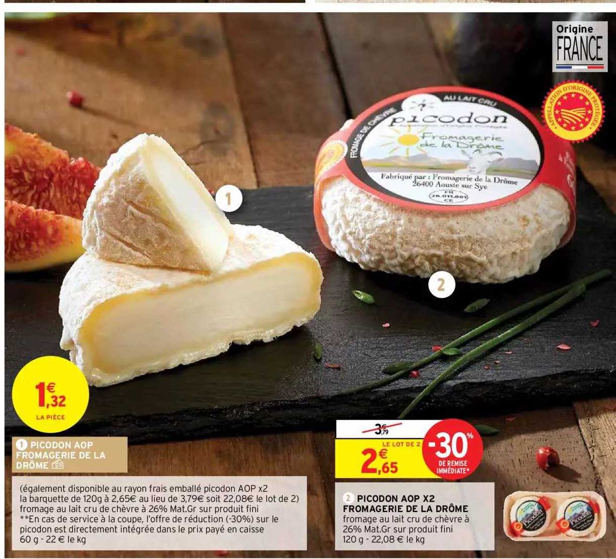picodon aop fromagerie de la drôme, picodon aop x2 fromagerie de la drôme