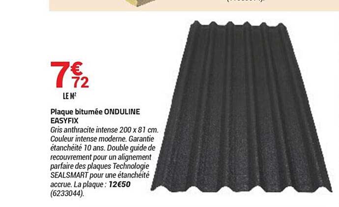 plaque bitumée onduline easyfix