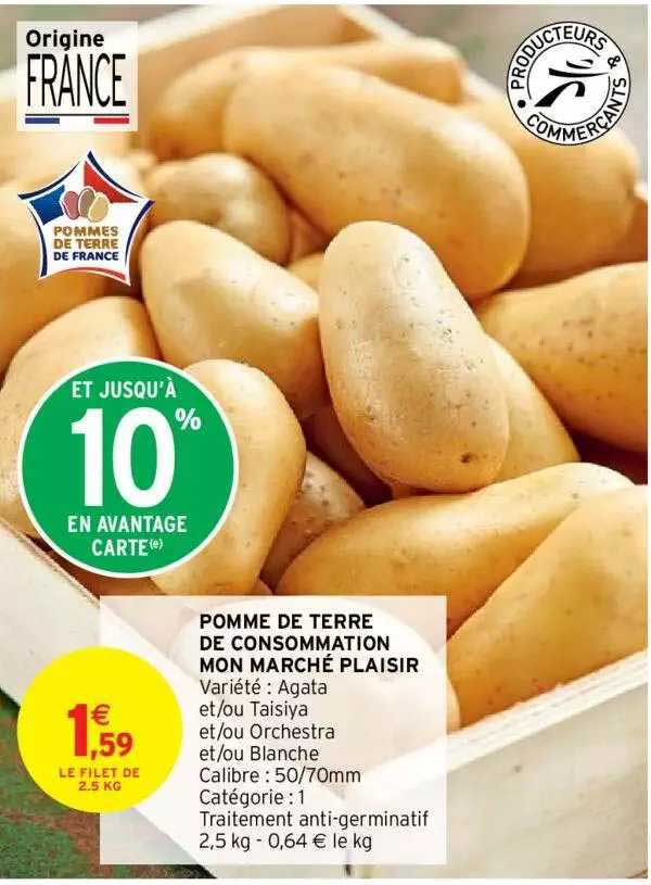 pomme de terre de consommation mon marché plaisir