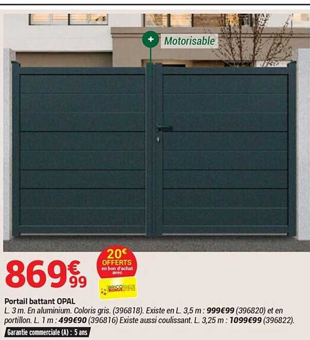 portail battant opal