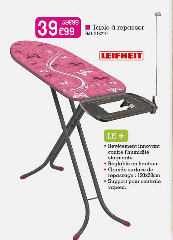 table à repasser leifheit