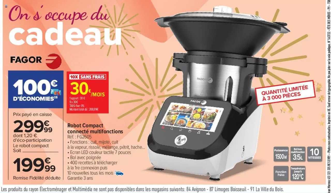 Robot Compact Connecté Mltifonctions Fagor