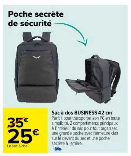 sac à dos business 42 cm