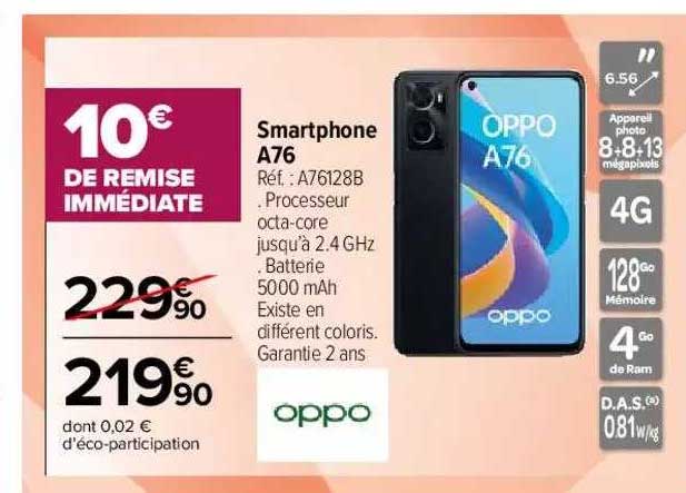 smartphone a76 oppo