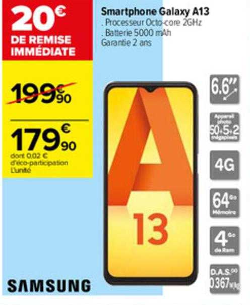 smartphone galaxy a13