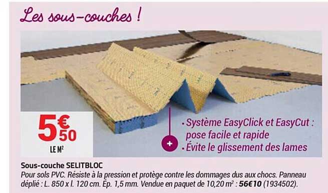 sous-couche selitbloc