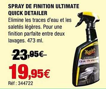 spray de finition ultimate quick detailer