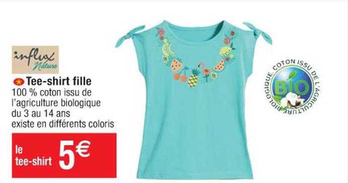 tee-shirt fille influx