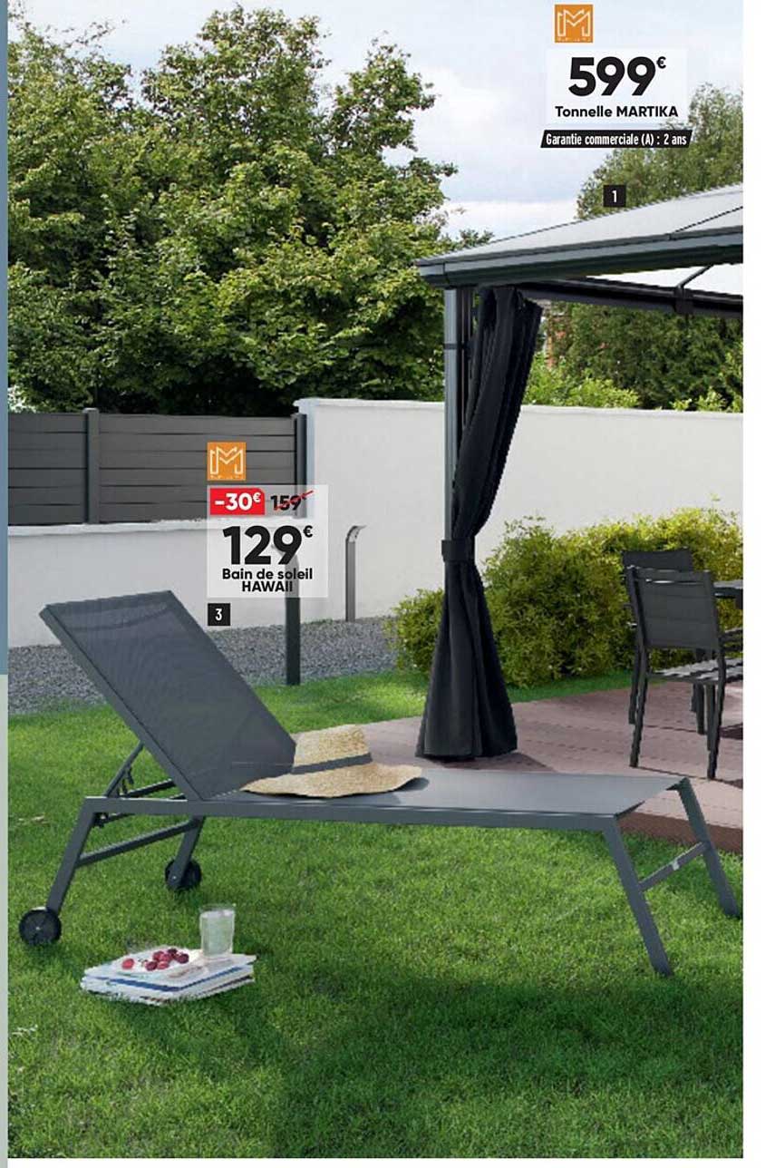 tonnelle martika bain de soleil hawaii