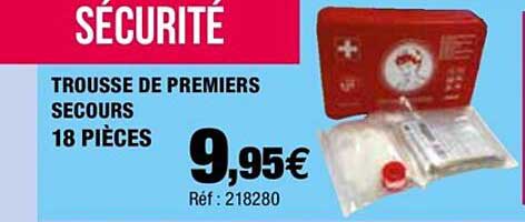 trousse de premiers secours 18 pièces