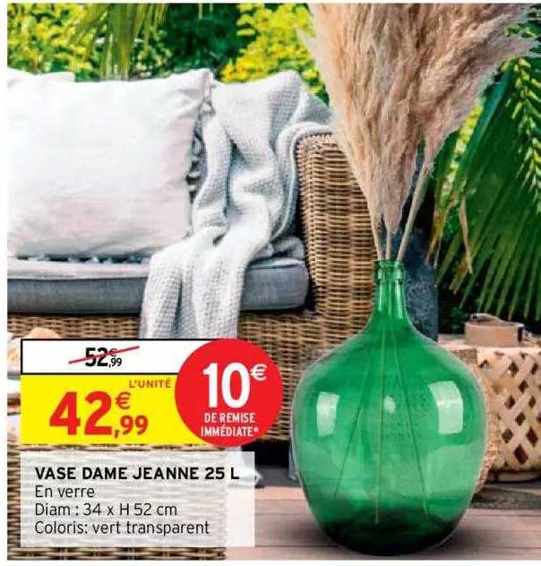 vase dame jeanne 25 l