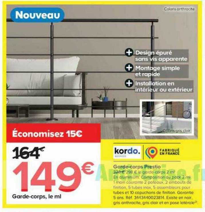 Garde-corps Prestio Kordo