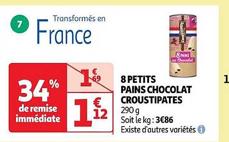 8 Petits Pains Chocolat Coustipates