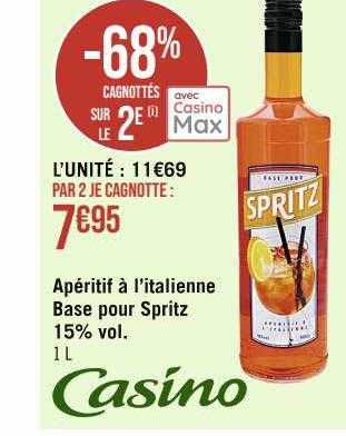 apéritif à l'italienne base pour spritz 15% vol.
