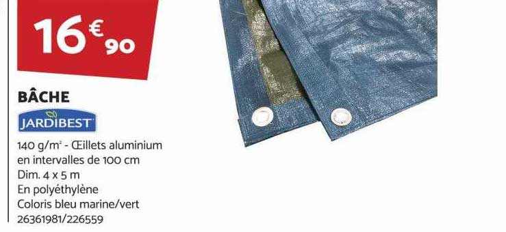 bâche jardibest