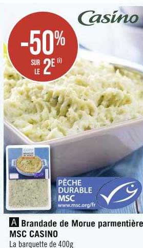Brandade De Morue Parmentière Msc Casino
