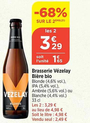 brasserie vézelay bière bio