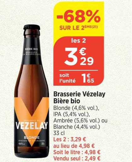brasserie vézelay bière bio