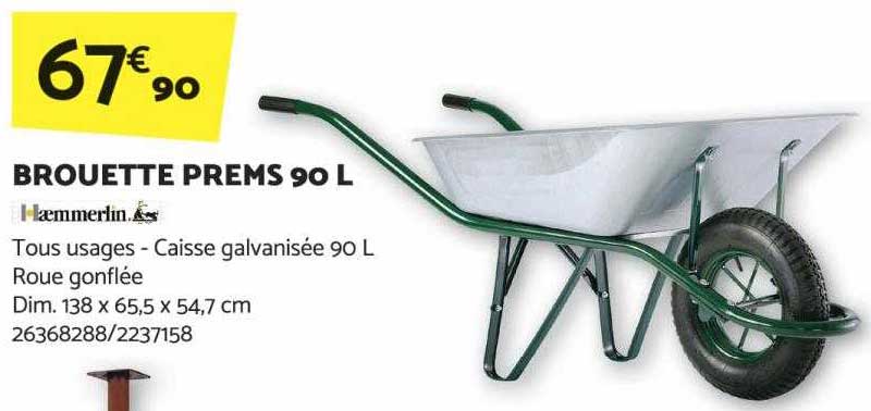 brouette prems 90l haemmerlin