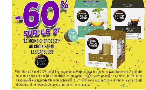 Capsules Nescafé Dolce Gusto