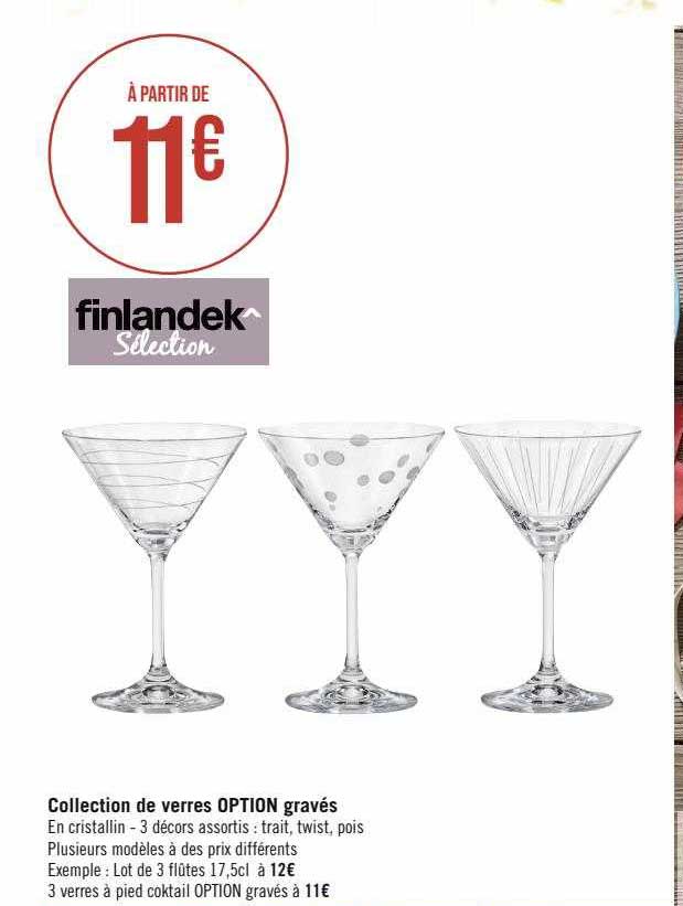collection de verres option gravés finlandek^ sélection