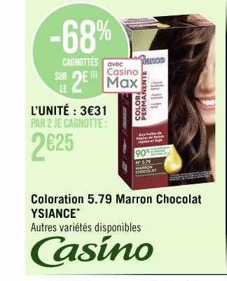 coloration 5.79 marron chocolat ysiance