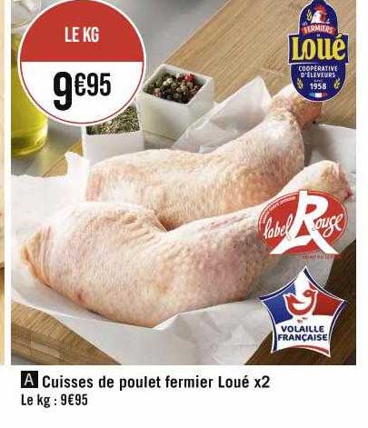 Cuisses De Poulet Fermier Loué X2