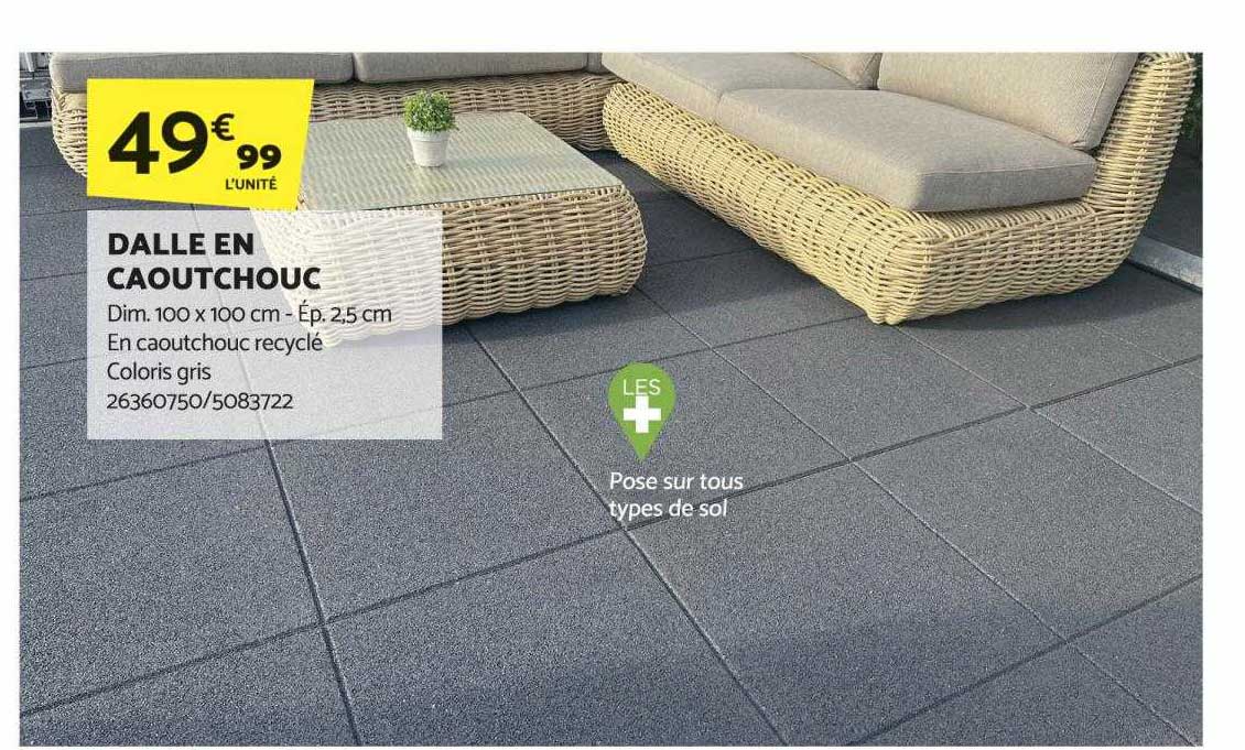 Dalle En Caoutchouc